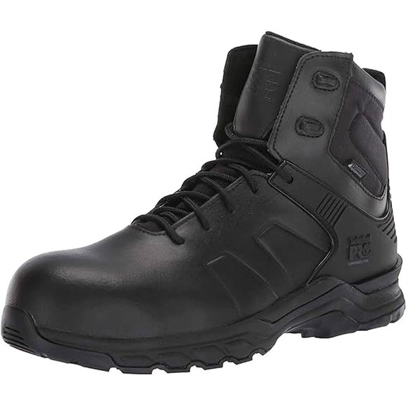 NEW $180 TIMBERLAND PRO Men's Hypercharge 8" Soft Toe Work Boots! Size 9 Black - Picture 2 of 4